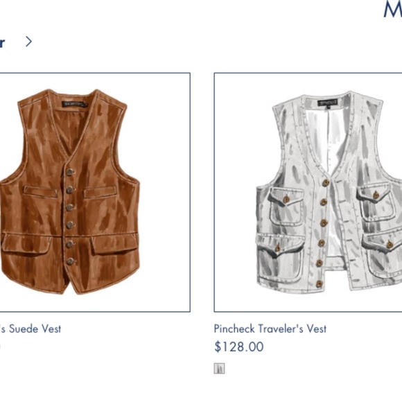 Vintage Quilted Canvas & Leather Utility Vest - J Peterman Company - Picture 9 of 9